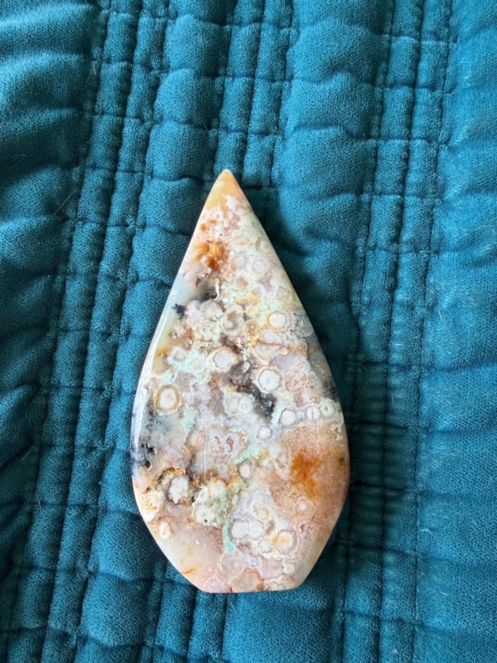 Teardrop Flower Agate Crystal